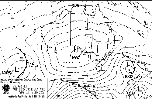 Weather Synoptic Chart Australia